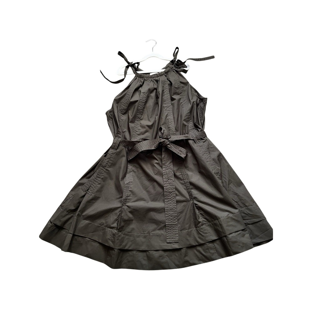 Ulla Johnson Brienne Mini Dress Cotton Poplin militaire Green Size 8 NEW - Picture 4 of 11